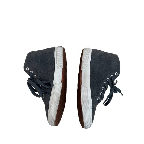 Superga Grey Shearling Lined High Top Sneakers - Picture 6 of 8